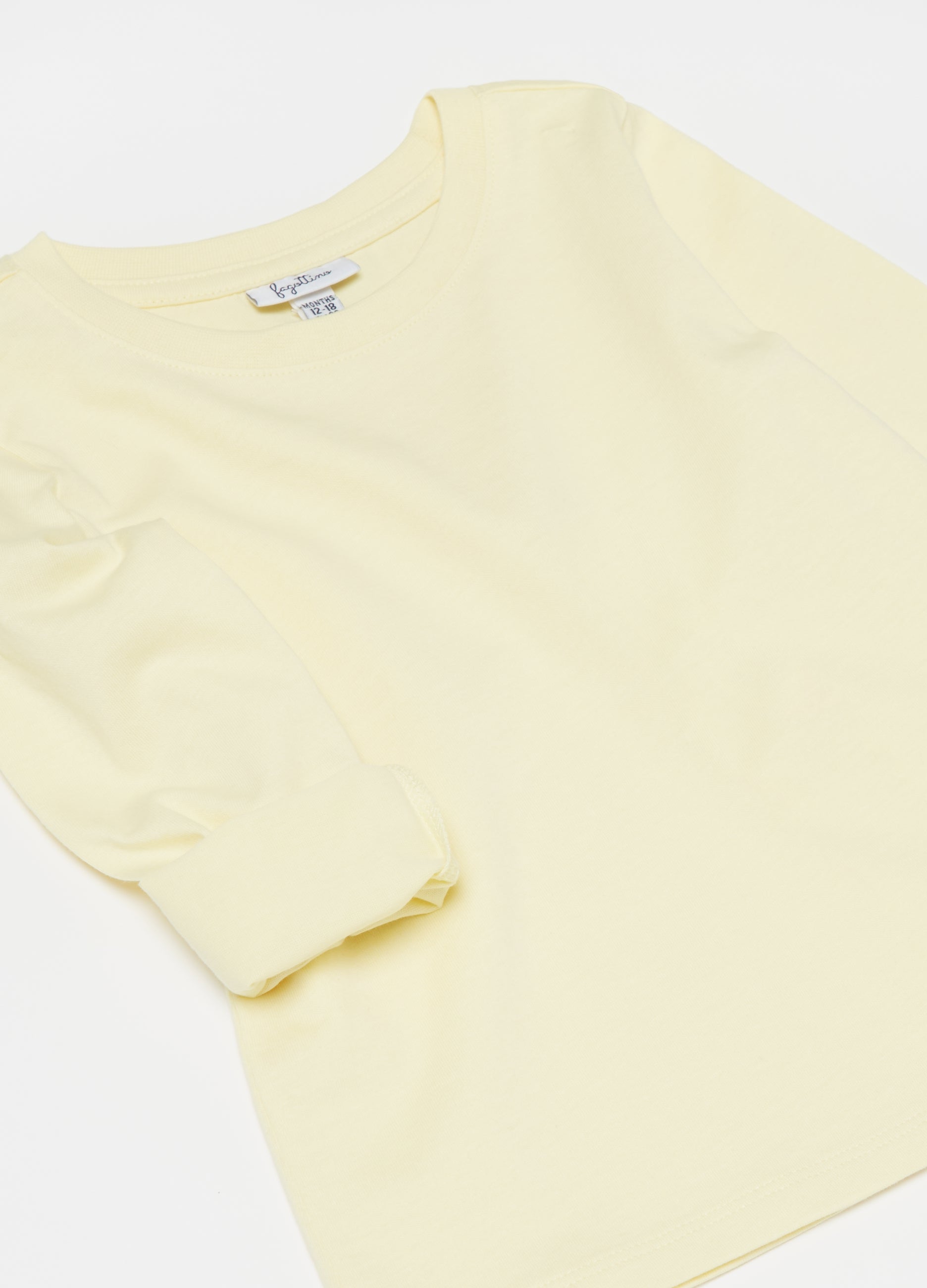 Ovs Long-Sleeved Solid Colour T-Shirt