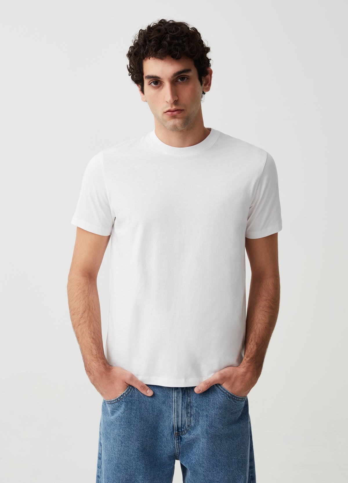 ORGANIC COTTON T-SHIRT WITH ROUND NECK