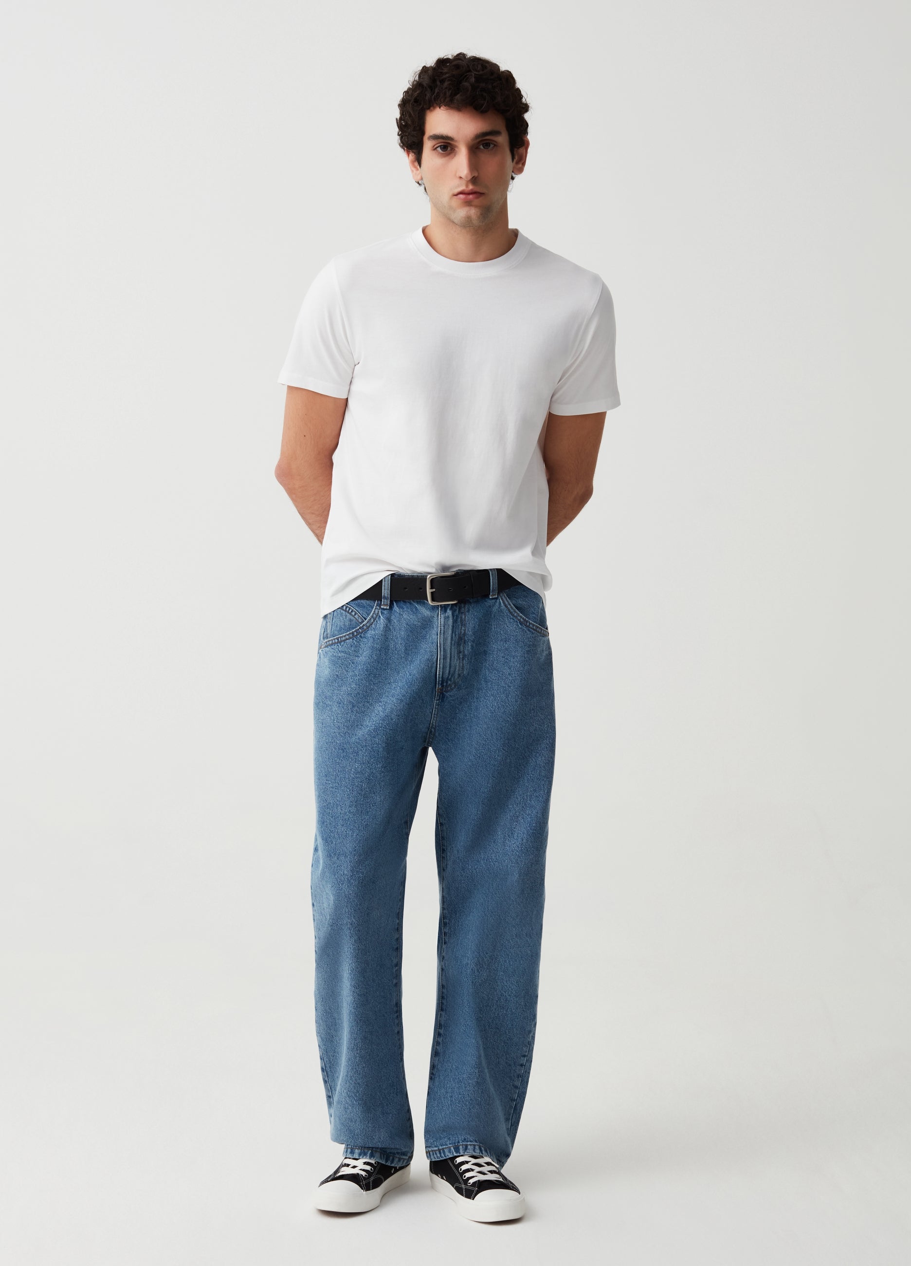 ORGANIC COTTON T-SHIRT WITH ROUND NECK