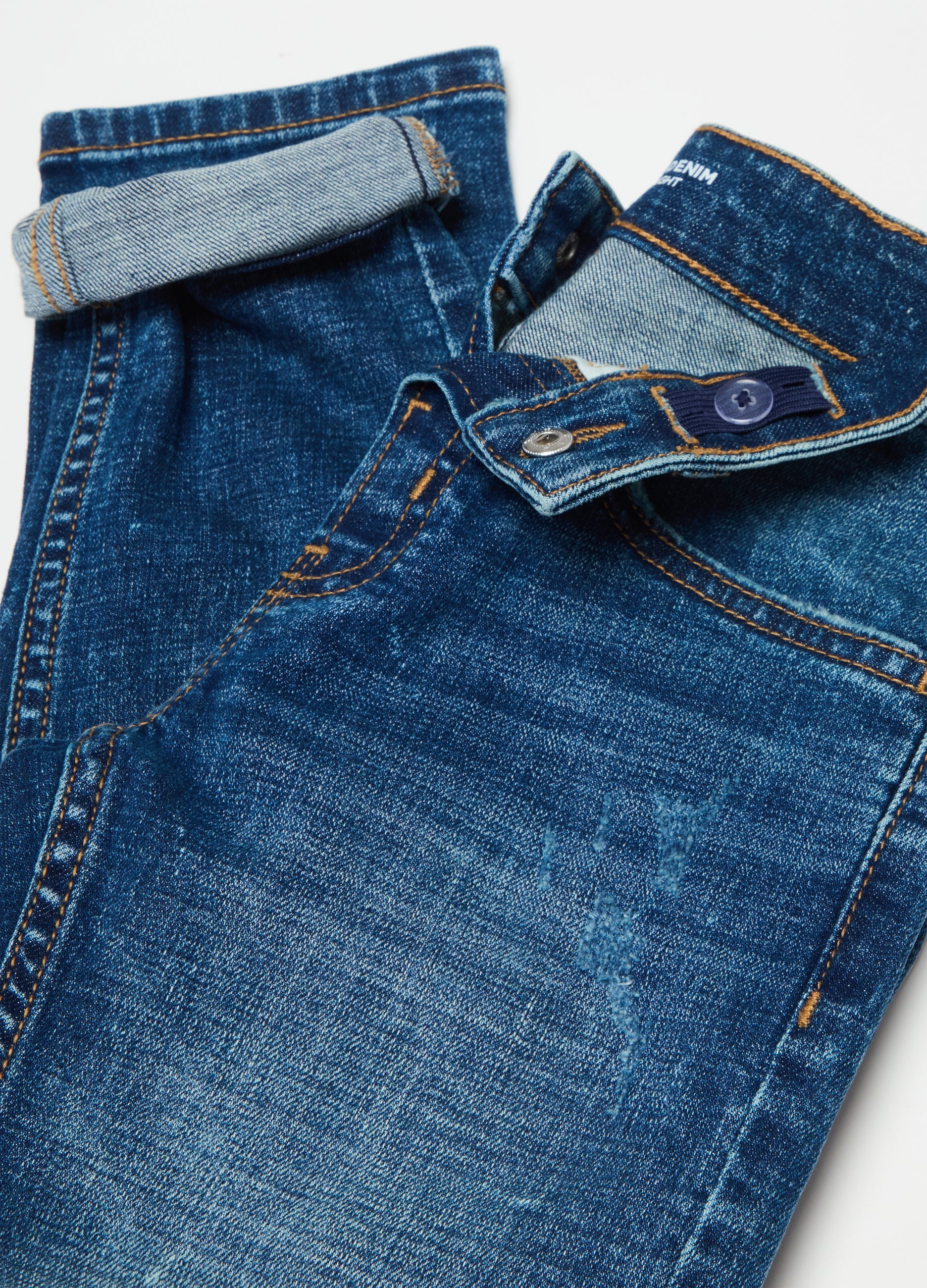Ovs Relaxed-Fit Jeans With Abrasions