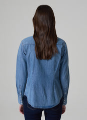 Western Shirt In Denim With Pockets