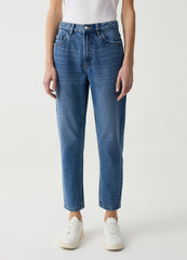 Ovs Mum-Fit Crop Jeans