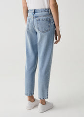 Mum-Fit Crop Jeans
