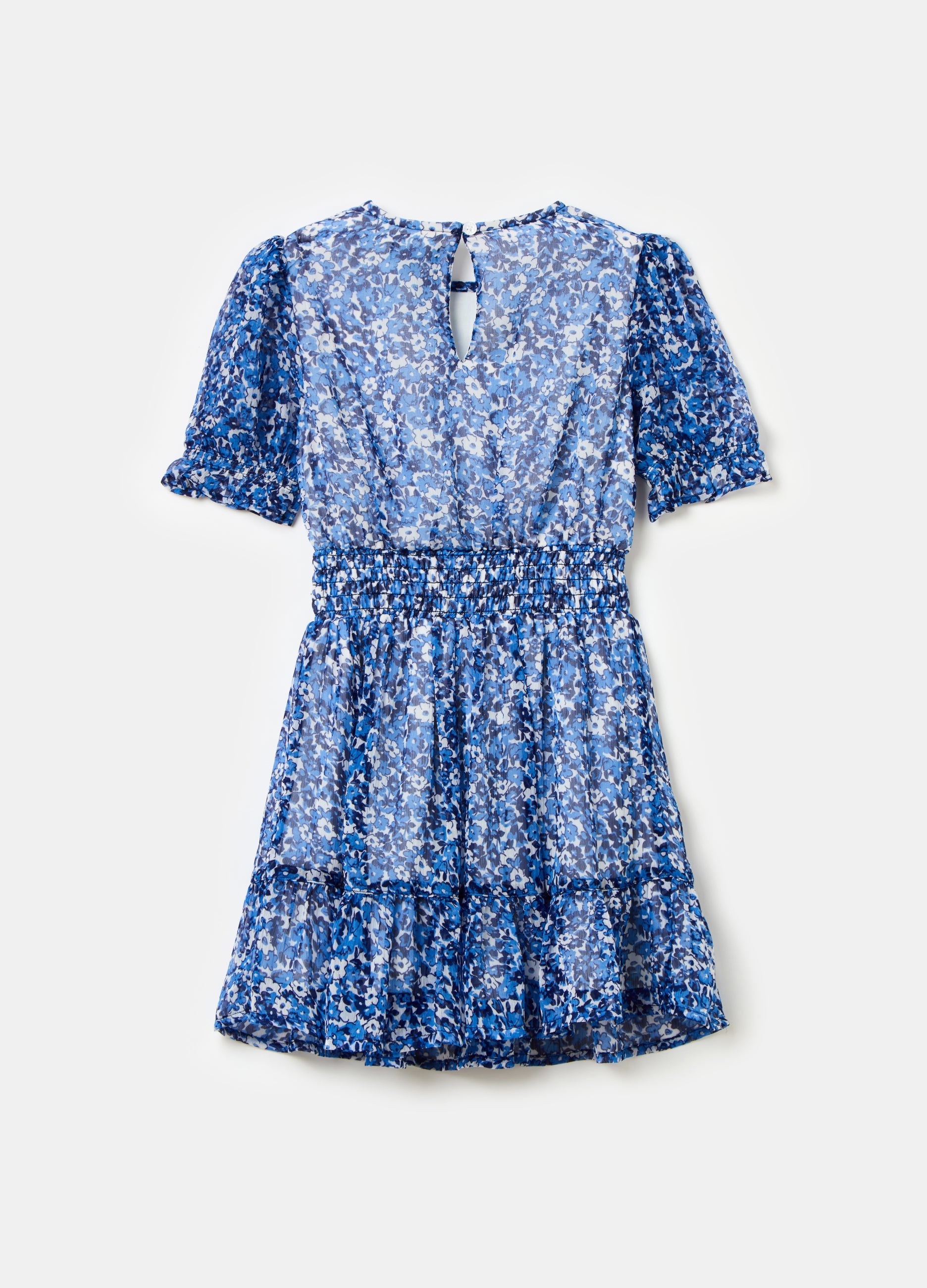 Ovs Floral Dress With Flounce