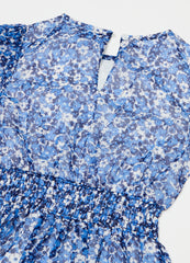 Ovs Floral Dress With Flounce