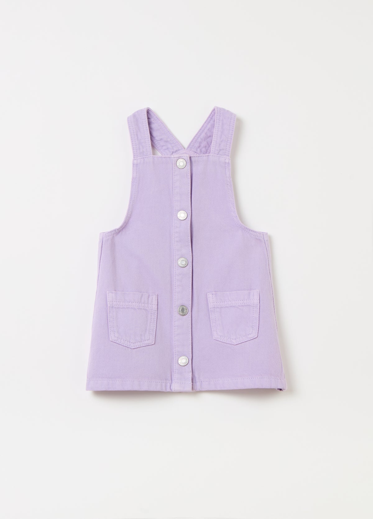 Ovs Denim Pinafore With Pockets