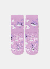 Slipper Socks In Organic Cotton With Design