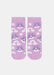 Slipper Socks In Organic Cotton With Design