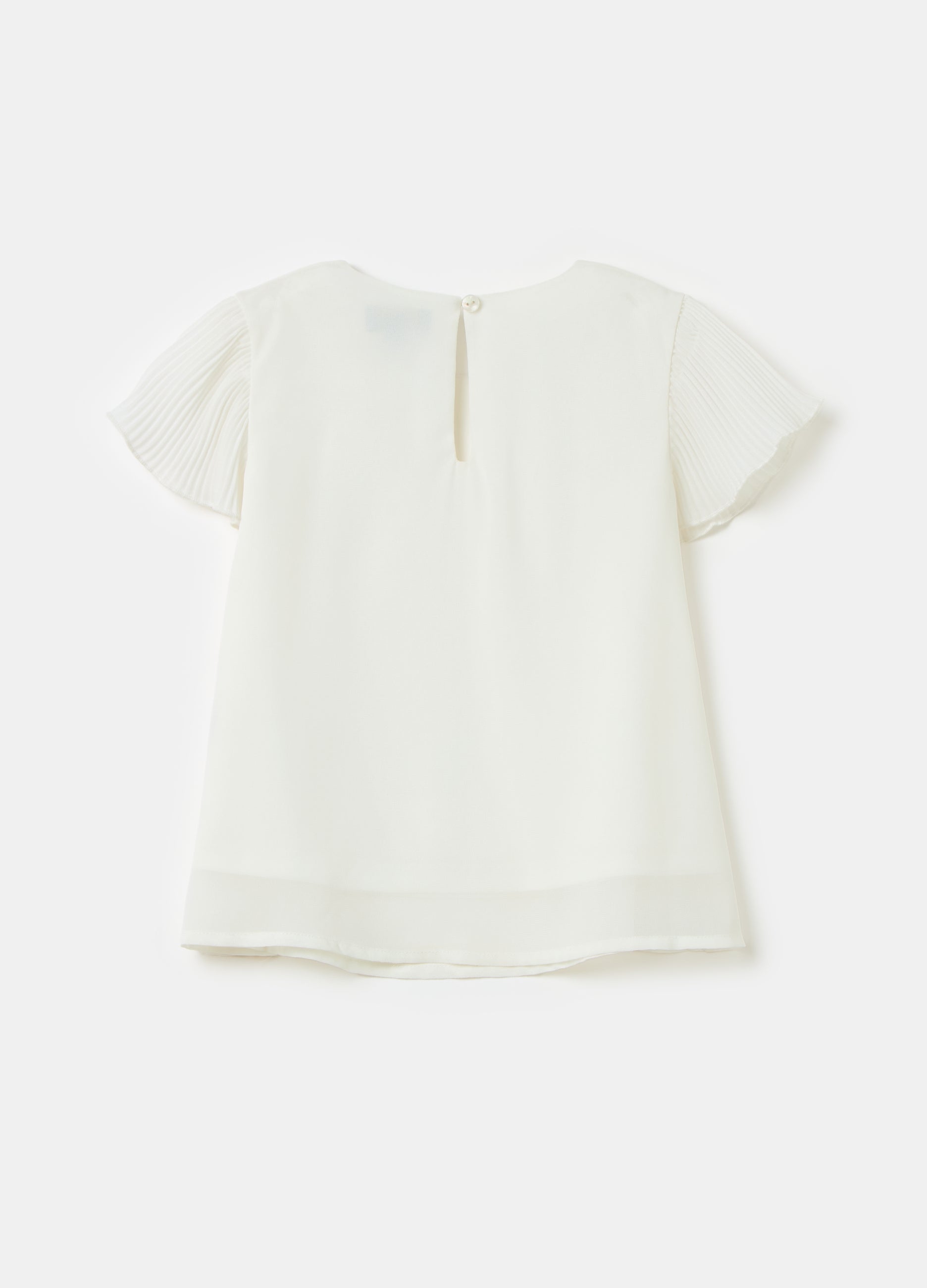Ovs Georgette T-Shirt With Butterfly Sleeves