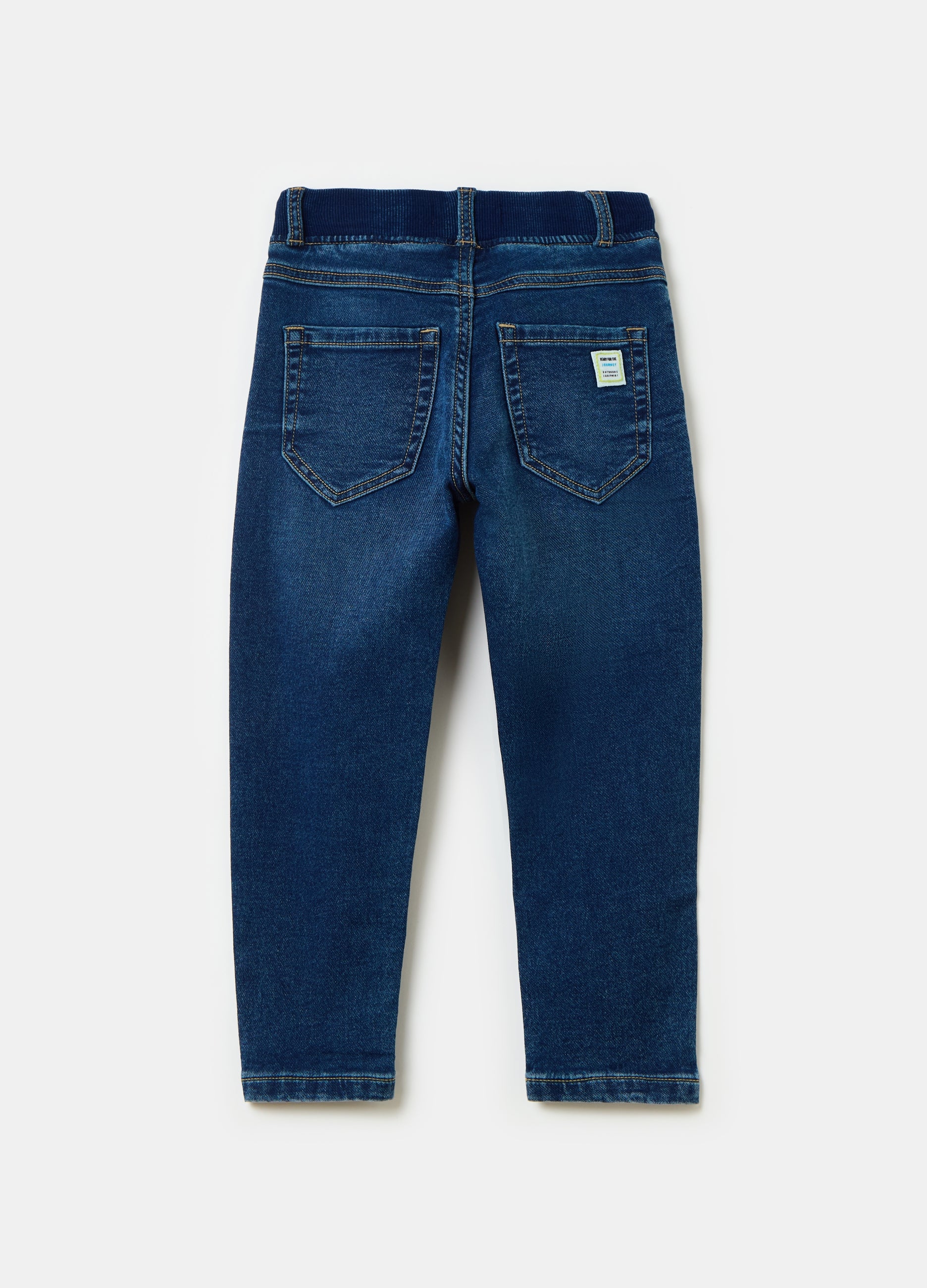 Ovs Denim Joggers With Drawstring