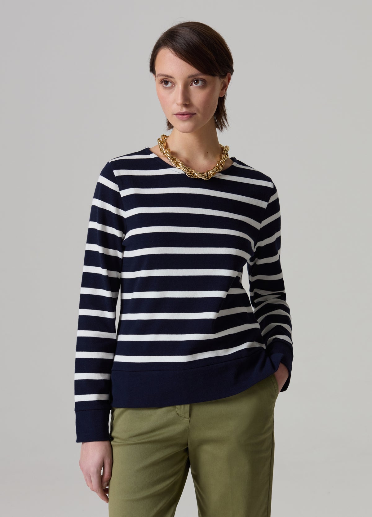 Long-Sleeved Striped T-Shirt