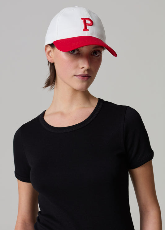 Stretch Cotton T-Shirt With Crew-Neck
