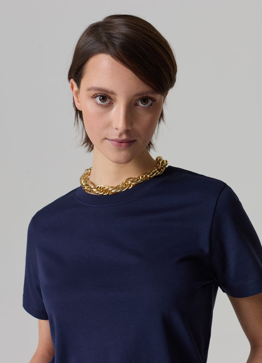 Supima Cotton T-Shirt With Round Neck