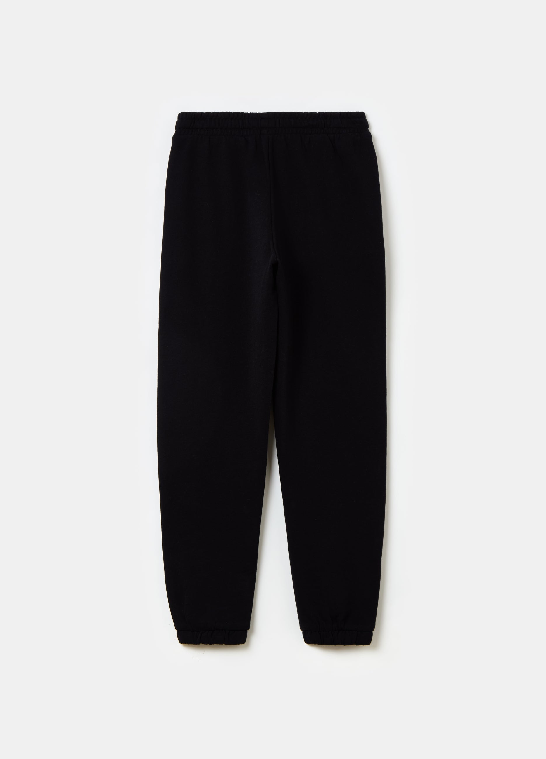 Ovs Fleece Joggers With Drawstring And Print