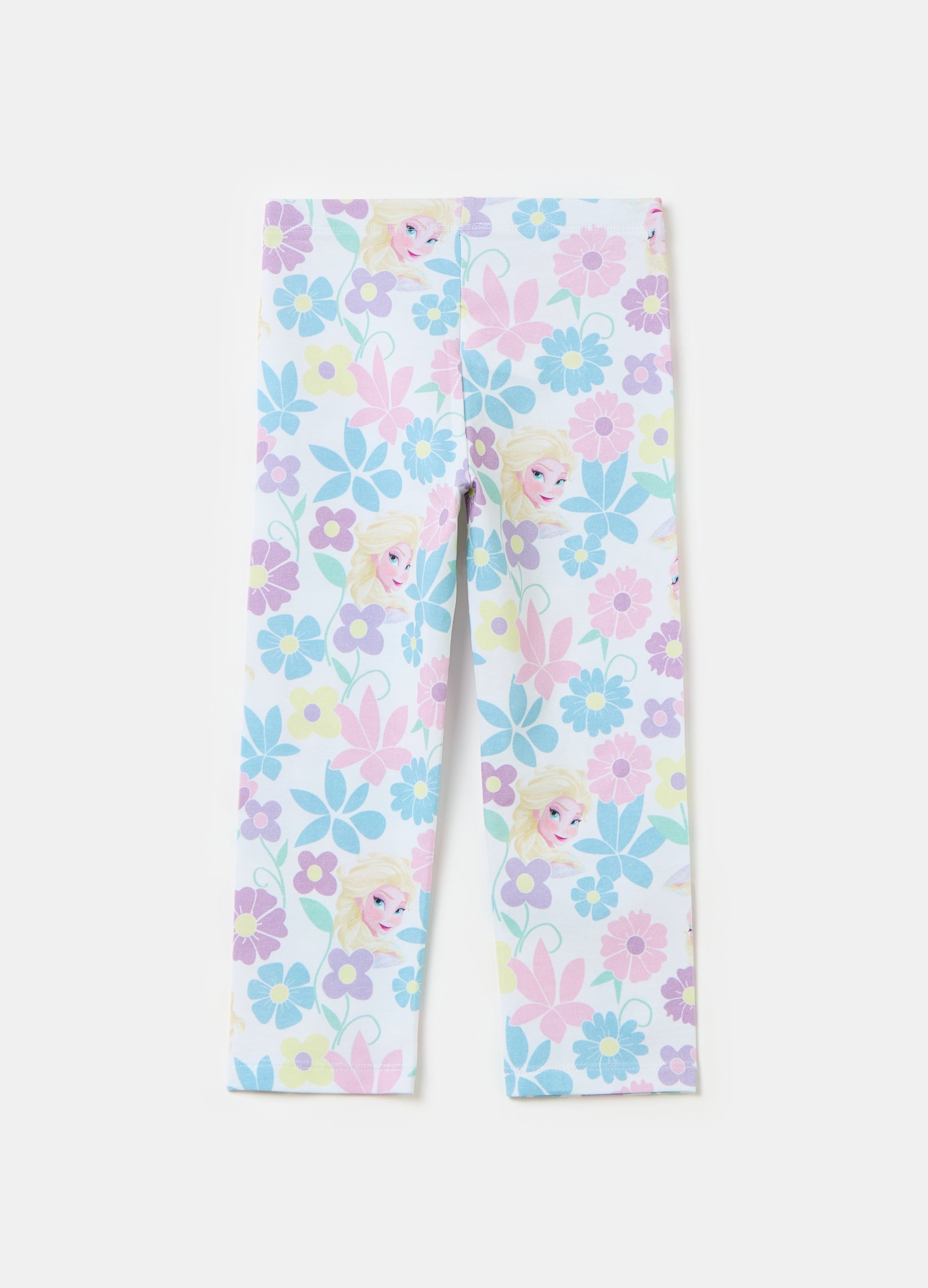 Stretch Leggings With Elsa Print