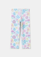 Stretch Leggings With Elsa Print