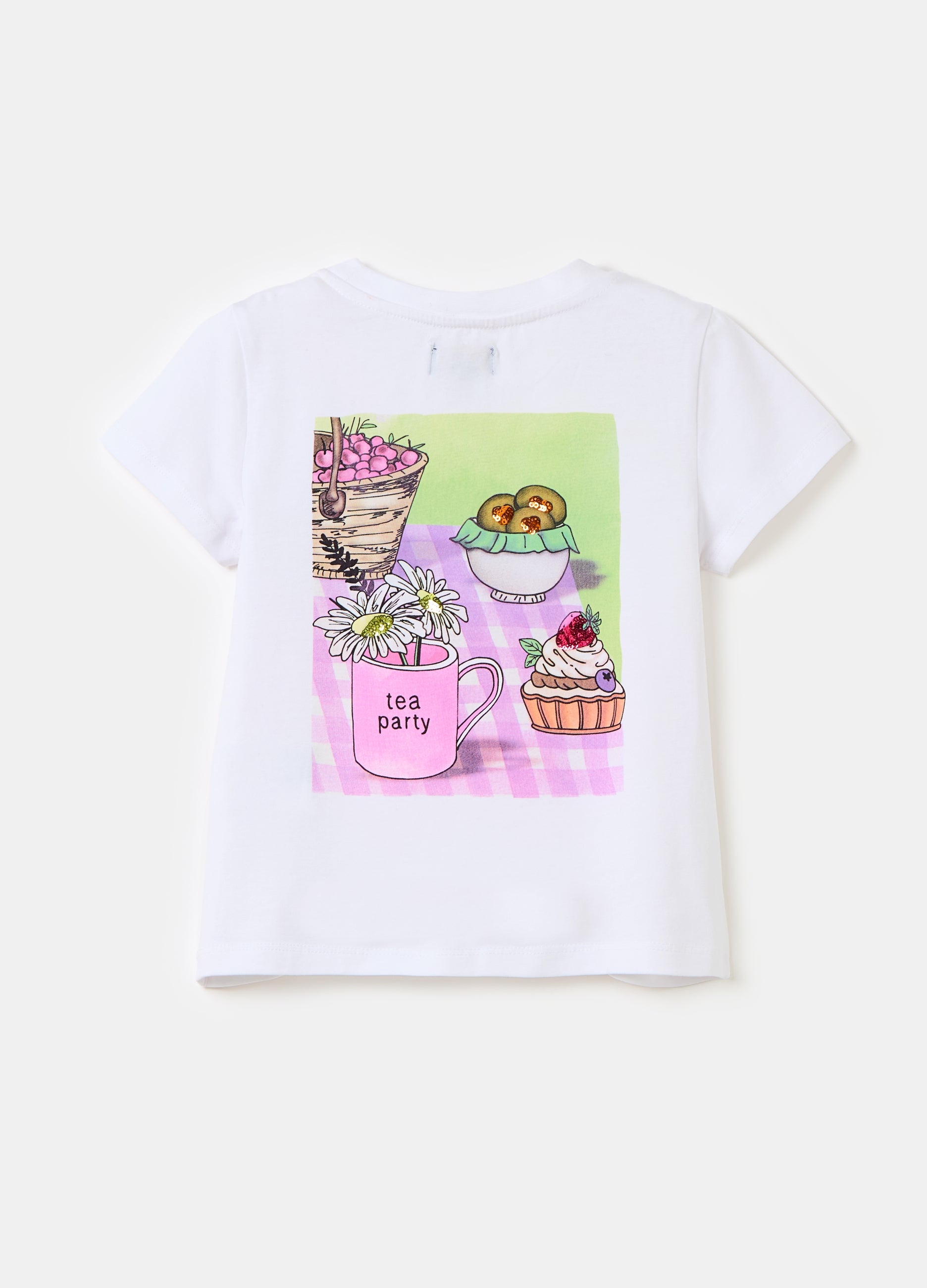 Ovs T-Shirt With Print And Sequins