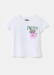 Ovs T-Shirt With Print And Sequins