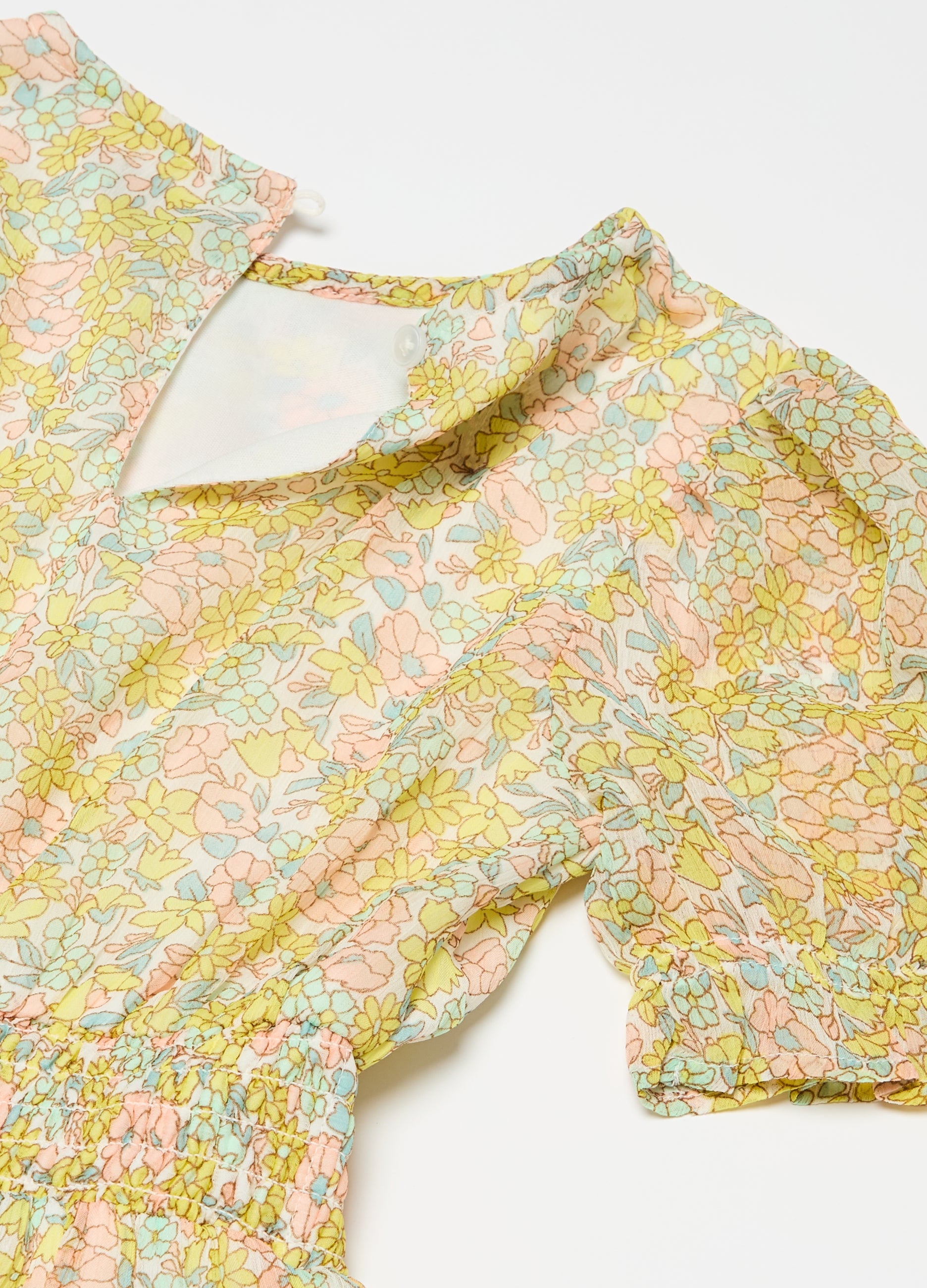 Ovs Dress With Floral Pattern And Flounce