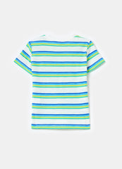 Ovs Cotton T-Shirt With Striped Pattern