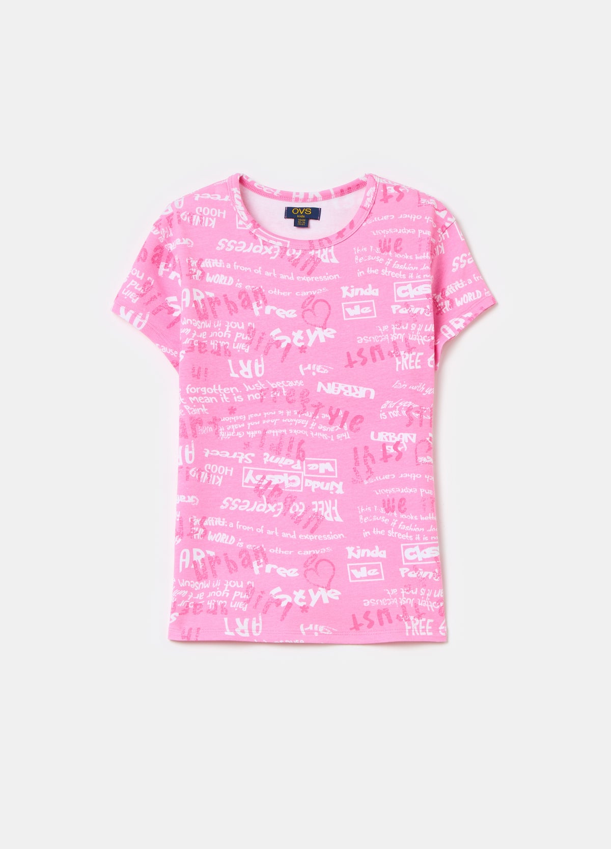 Crew-Neck T-Shirt With Lettering Print