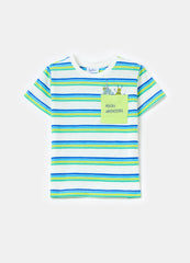 Ovs Cotton T-Shirt With Striped Pattern