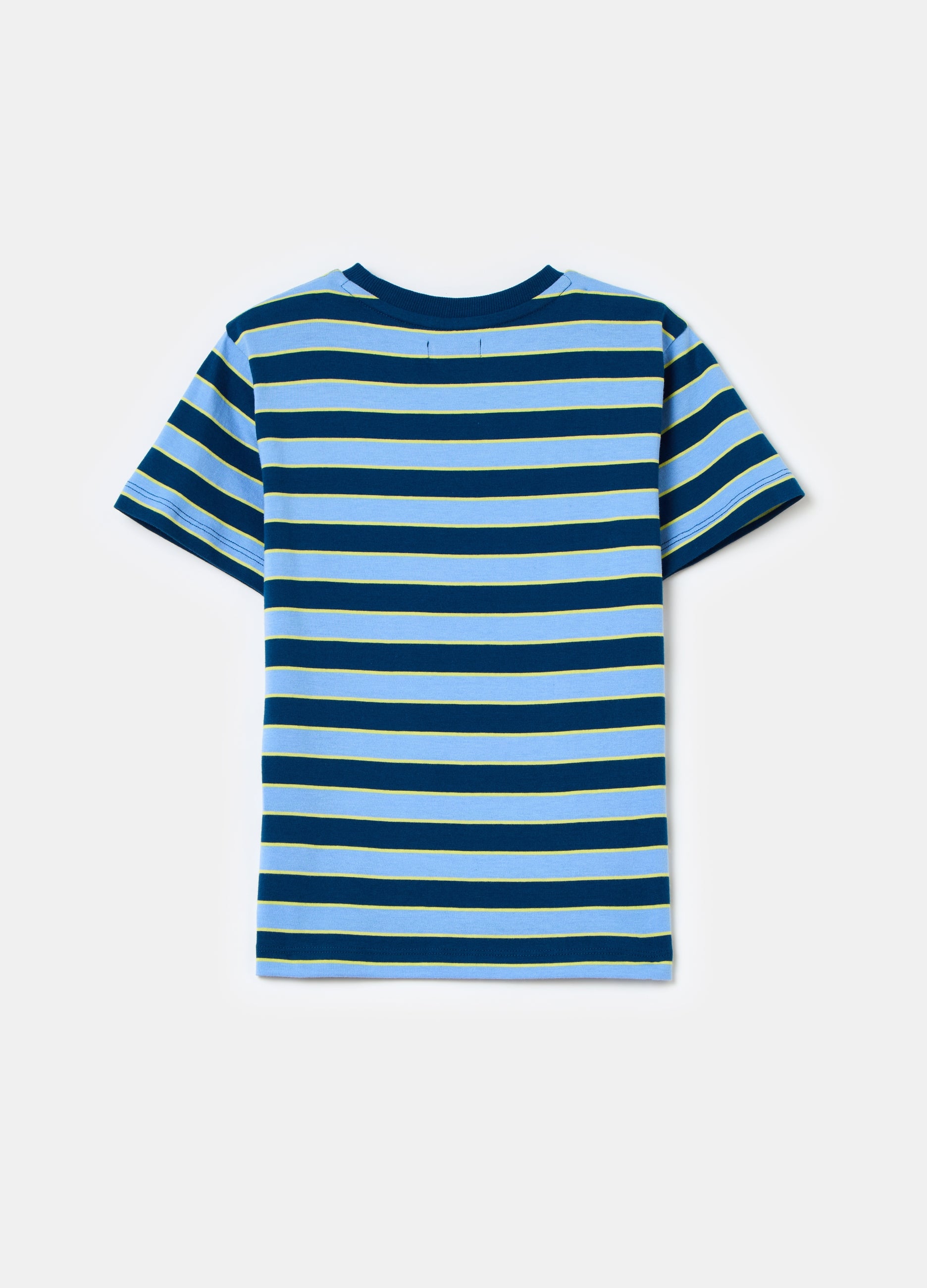 Ovs T-Shirt With Round Neck And Striped Pattern