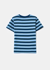 Ovs T-Shirt With Round Neck And Striped Pattern
