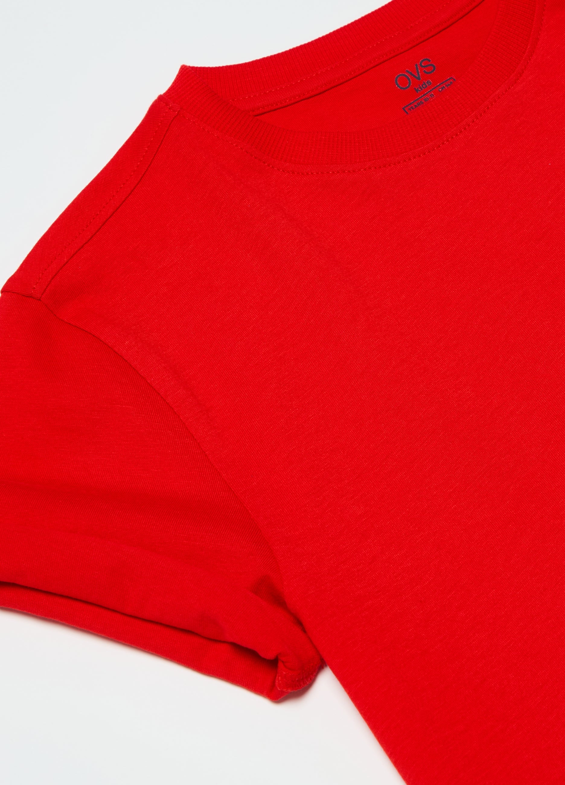 Solid Colour Cotton T-Shirt