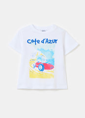 Ovs Printed Cotton T-Shirt