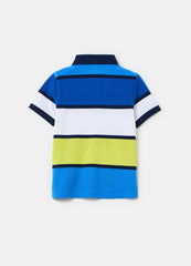 Ovs Polo Shirt In Piquet With Striped Pattern