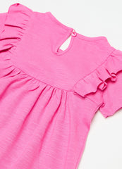 Ovs Cotton T-Shirt With Frills