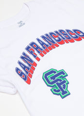 Cotton T-Shirt With Lettering Print