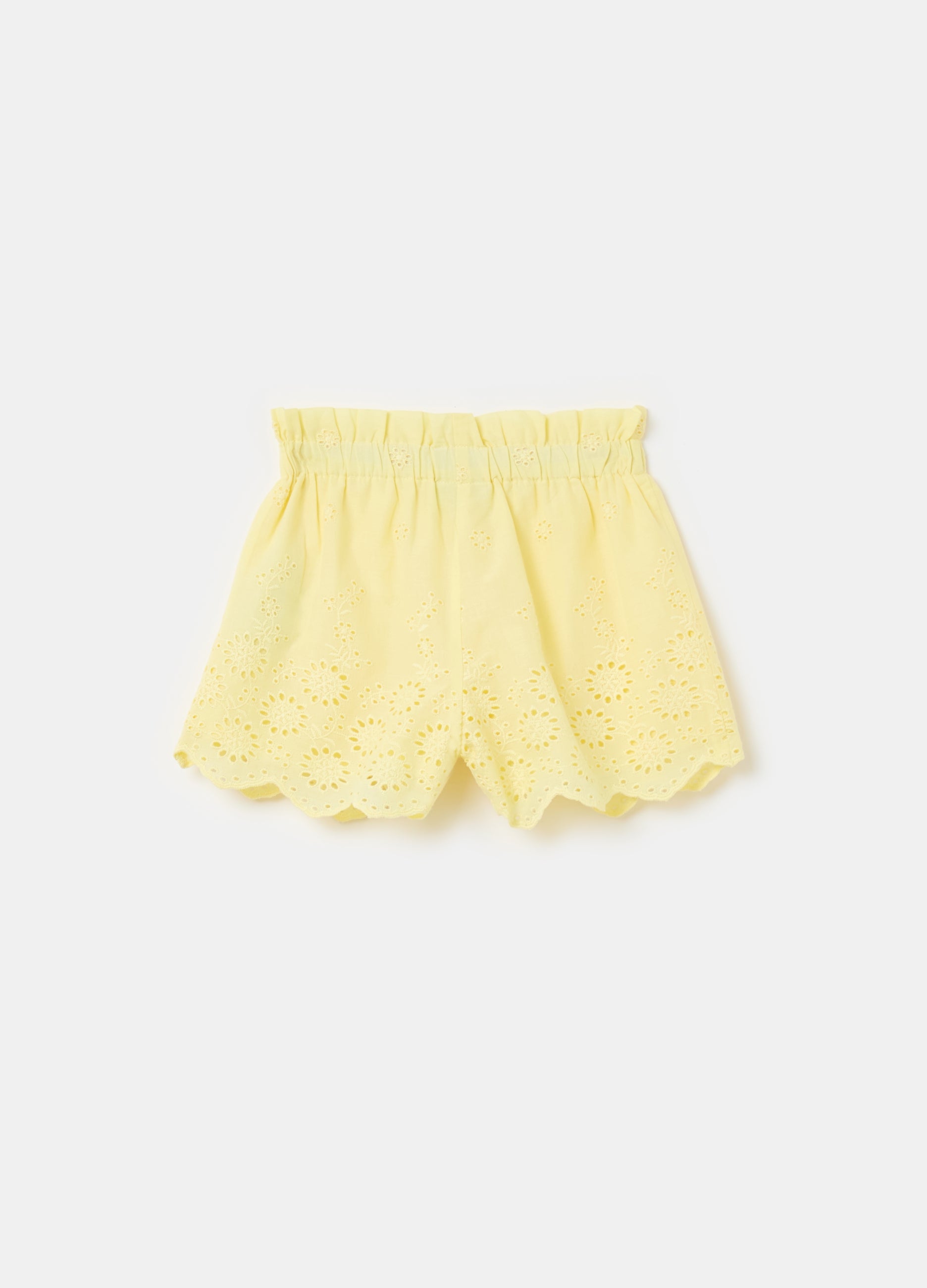 Shorts In Broderie Anglaise Cotton