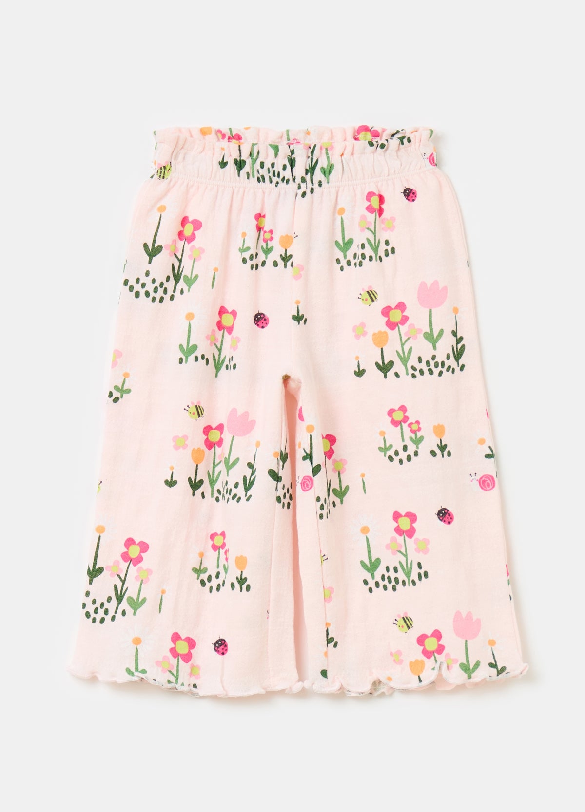 Ovs Culotte Trousers With Wavy Edging