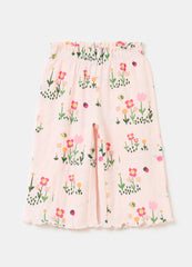 Ovs Culotte Trousers With Wavy Edging