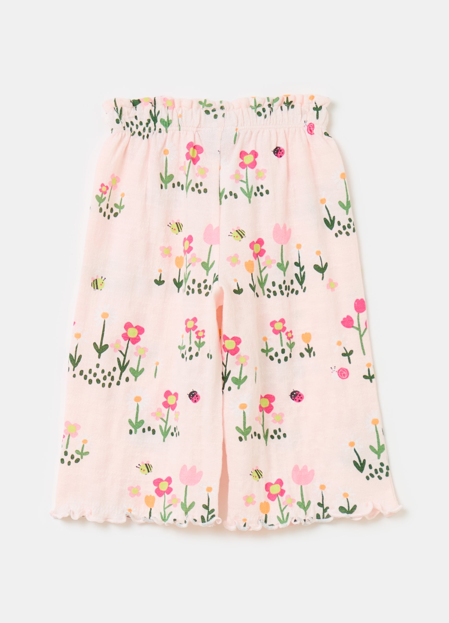 Ovs Culotte Trousers With Wavy Edging