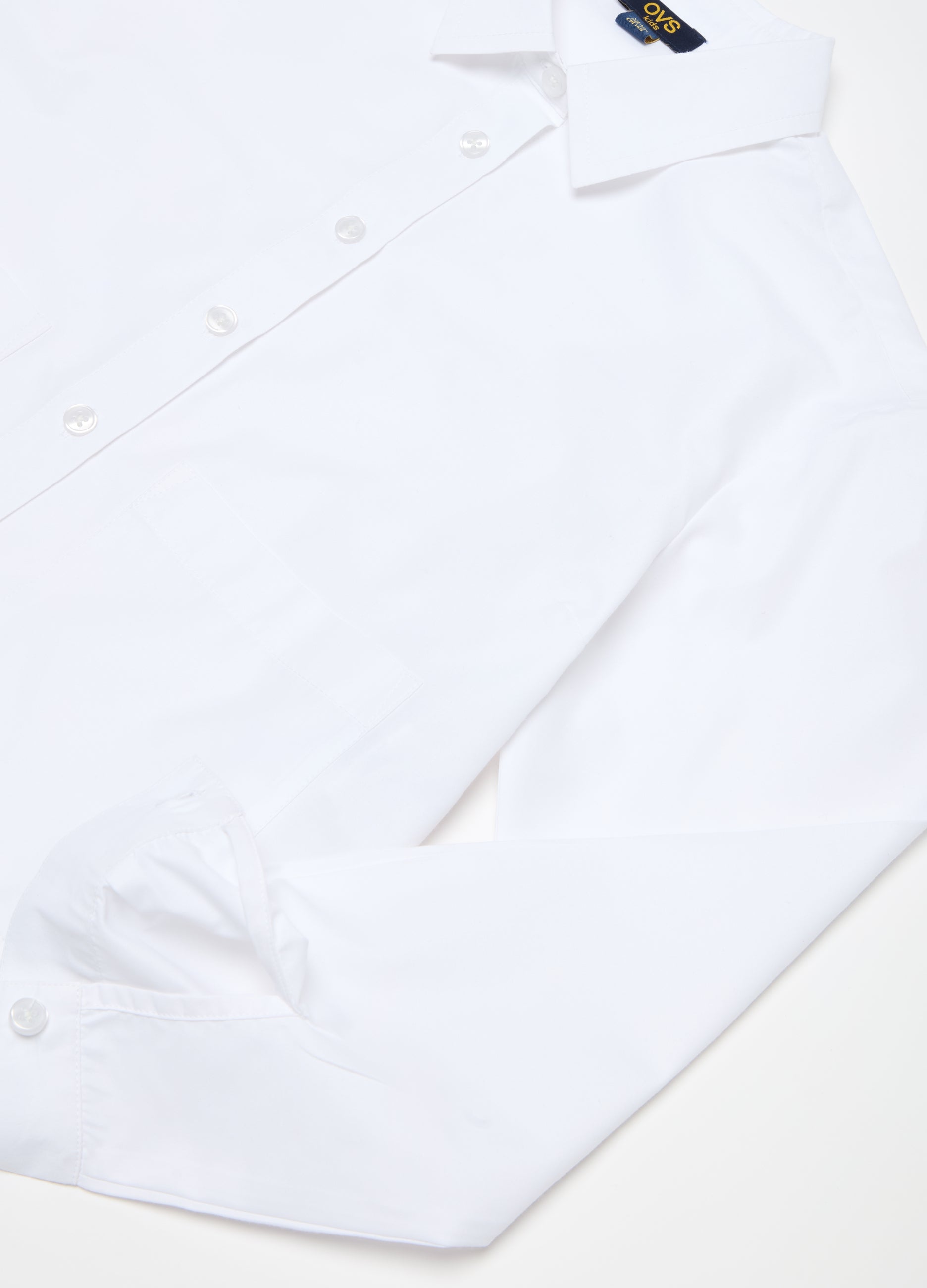 Ovs Cropped Shirt With Pockets