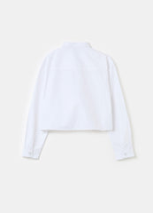 Ovs Cropped Shirt With Pockets