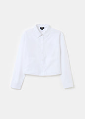 Ovs Cropped Shirt With Pockets