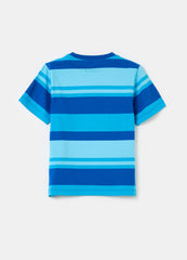 Ovs Cotton T-Shirt With Striped Pattern