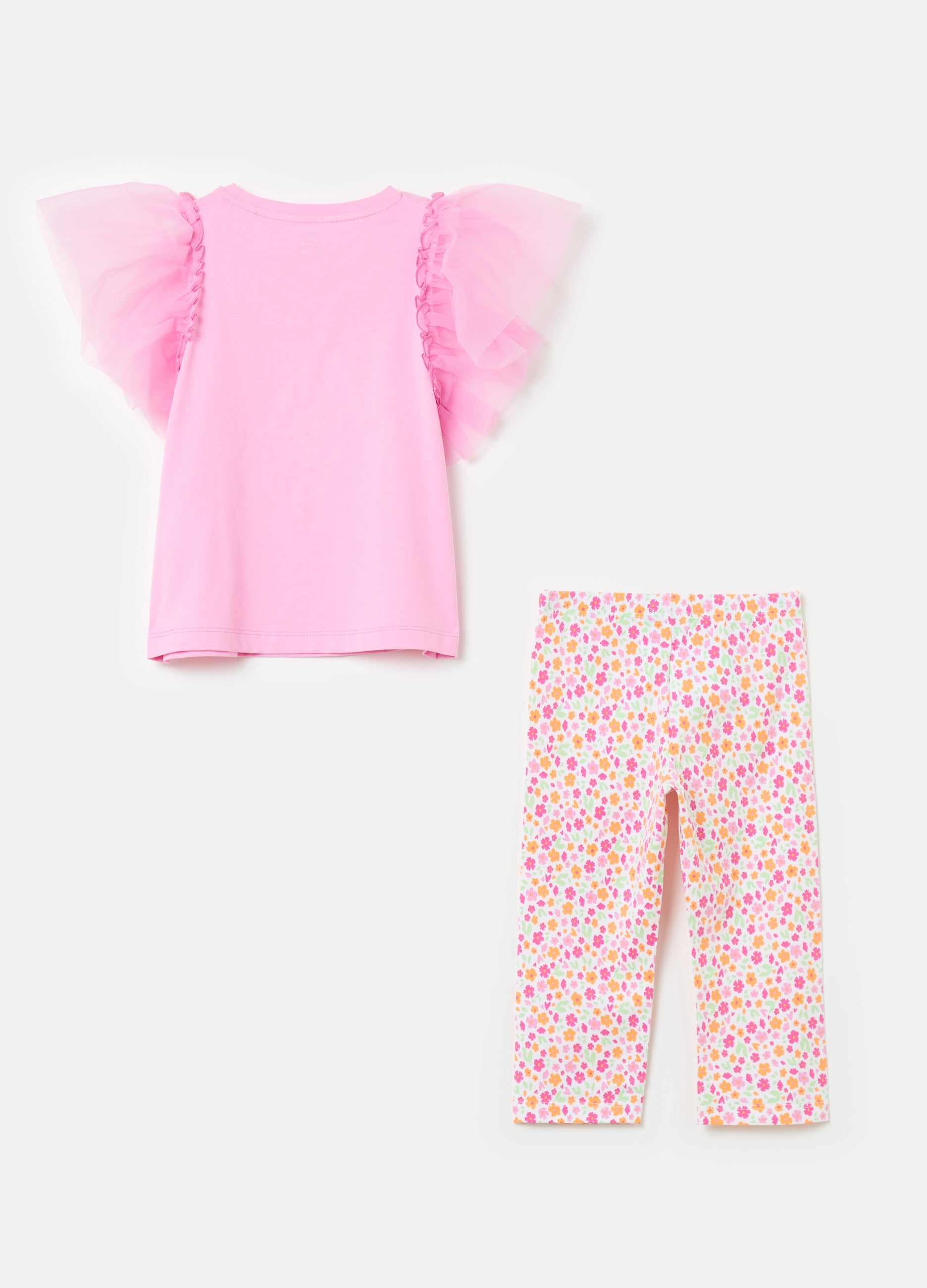 Jogging Set With Tulle Application