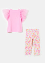 Jogging Set With Tulle Application