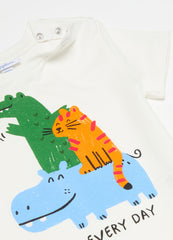 Organic Cotton T-Shirt With Print