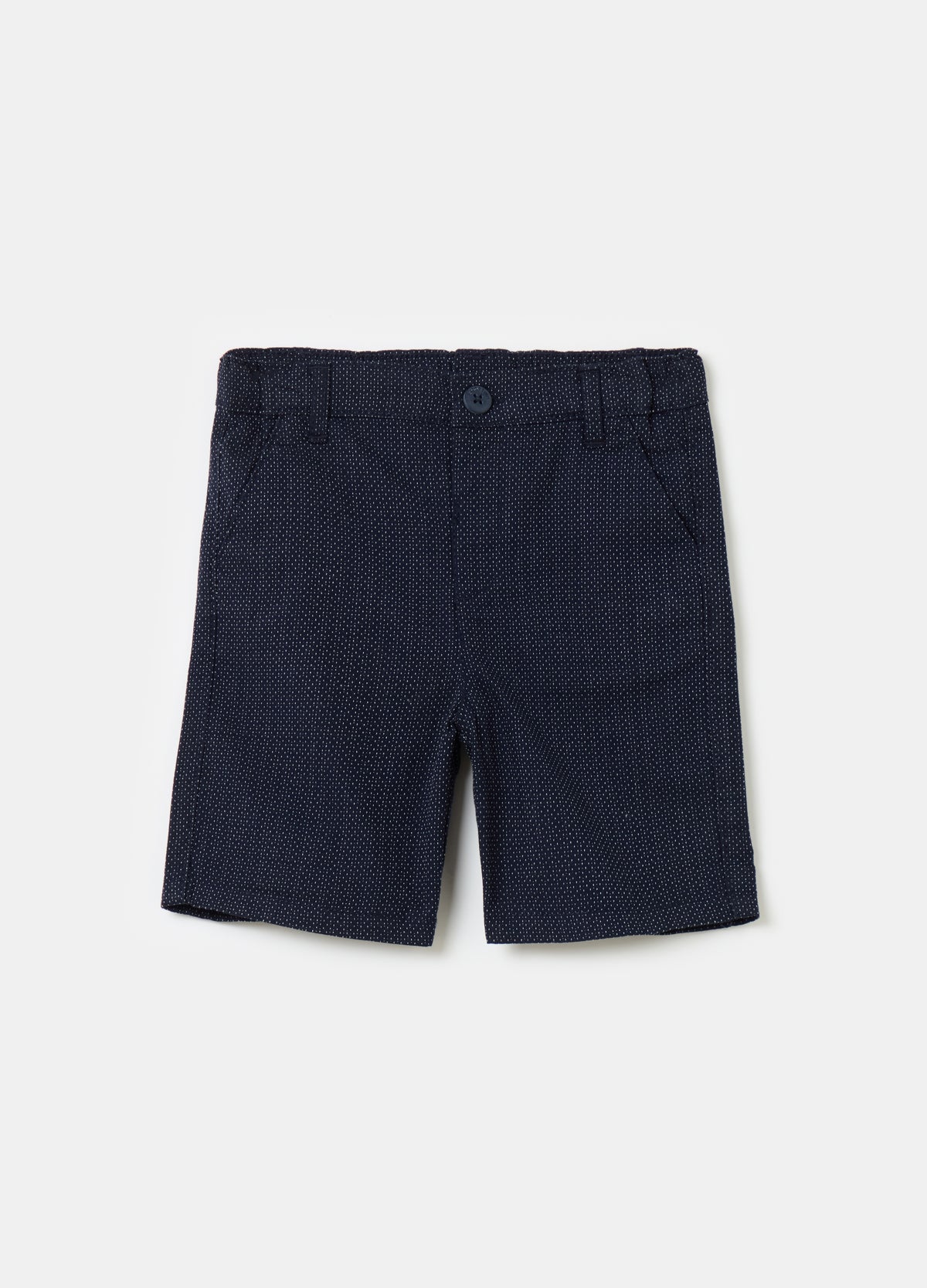 Ovs Dobby Cotton Bermuda Shorts