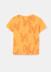 Ovs Cotton T-Shirt With All-Over Print
