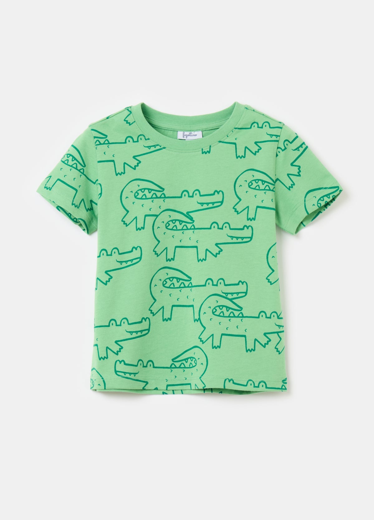 Ovs Cotton T-Shirt With All-Over Print