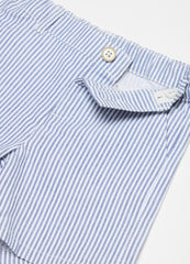 Ovs Striped Bermuda Shorts In Cotton