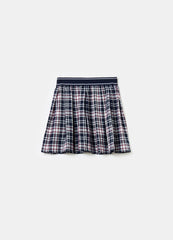 Ovs Check Mini Skirt With Pleats
