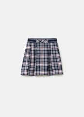 Ovs Check Mini Skirt With Pleats